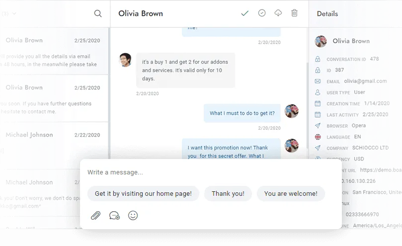 Support Features